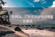 打扑克的网站，打扑克网站在线观看完整版