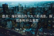 盘点：探花精选的十大八卦消息，探花系列 什么意思